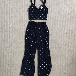 Aeropostale Polka Dot Two Piece Set